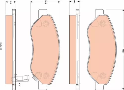 Brake Pad Set, disc brake