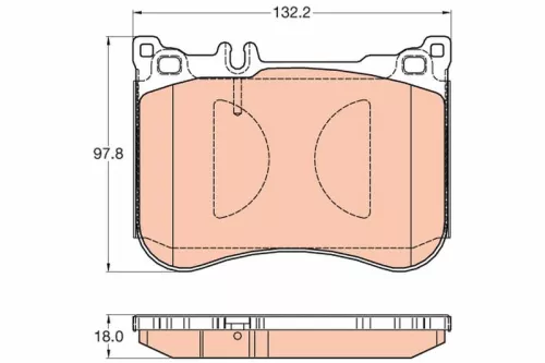 TRW Brake Pad Set, disc brake (GDB2019)