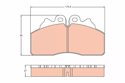TRW Brake Pad Set, disc brake (GDB5113)