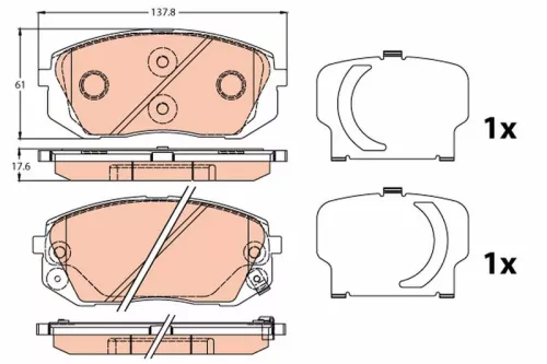 Brake Pad Set, disc brake