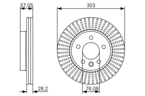 BOSCH Brake Disc (0986479154)