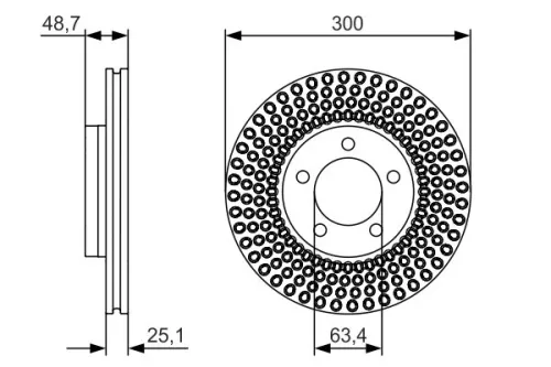 BOSCH Brake Disc (0986479701)