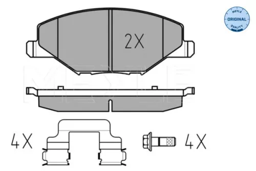 MEYLE Brake Pad Set, disc brake (0252568118)
