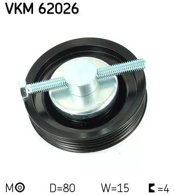 SKF Belt Tensioner, V-ribbed belt (VKM62026)