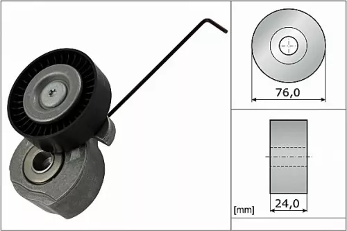 Schaeffler INA Belt Tensioner, V-ribbed belt (534032410)