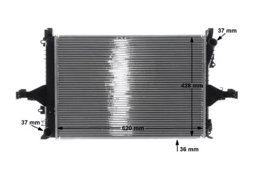 MAHLE Radiator, engine cooling (CR1546000S)