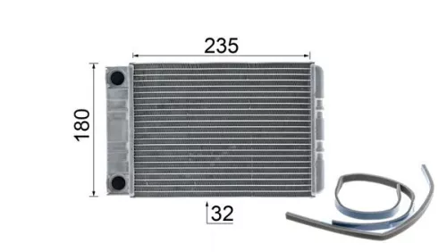 MAHLE Heat Exchanger, interior heating (AH77000P)
