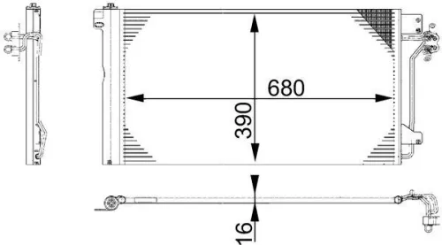 MAHLE Condenser, air conditioning (AC672000S)