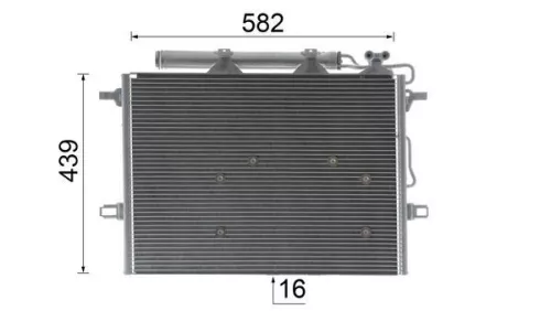 MAHLE Condenser, air conditioning (AC453000P)
