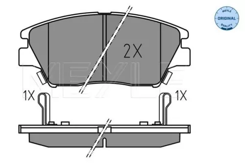 MEYLE Brake Pad Set, disc brake (0252259018)