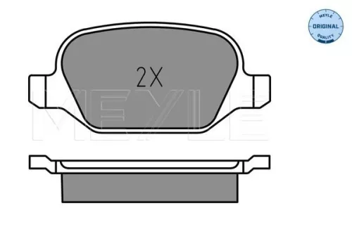 MEYLE Brake Pad Set, disc brake (0252523717)