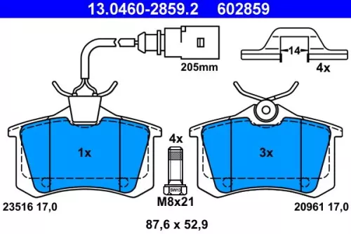 Brake Pad Set, disc brake