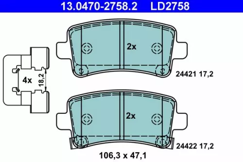 Brake Pad Set, disc brake