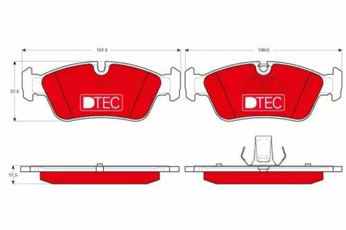 TRW Brake Pad Set, disc brake (GDB1348DTE)