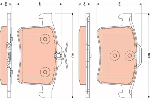 TRW Brake Pad Set, disc brake (GDB1877)