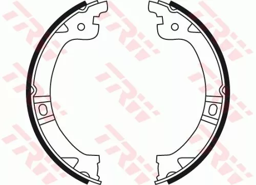 TRW Brake Shoe Set, parking brake (GS8759)