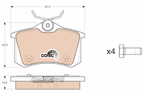 Brake Pad Set, disc brake