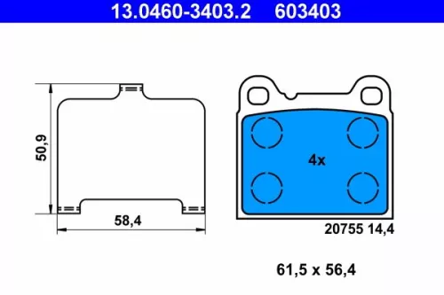 Brake Pad Set, disc brake