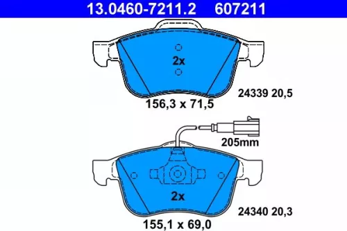 Brake Pad Set, disc brake