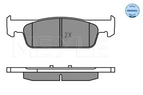MEYLE Brake Pad Set, disc brake (0252573817)