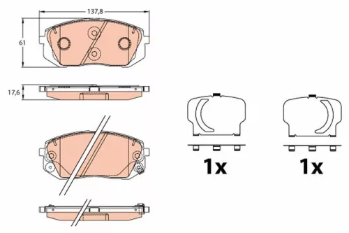 Brake Pad Set, disc brake