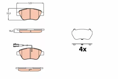 Brake Pad Set, disc brake