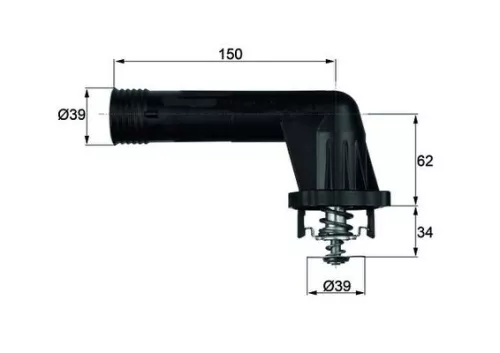 MAHLE Thermostat, coolant (TI2095)