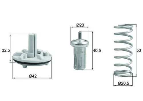 MAHLE Thermostat, coolant (TX18380D)