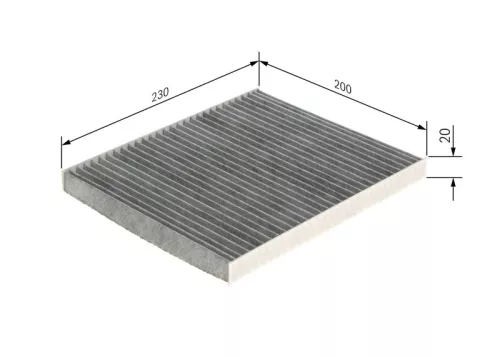 BOSCH Filter, cabin air (1987435558)