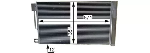 MAHLE Condenser, air conditioning (AC367000P)