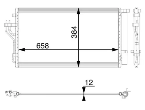 MAHLE Condenser, air conditioning (AC56000P)