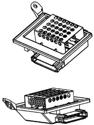 MAHLE Resistor, interior blower (ABR86000P)
