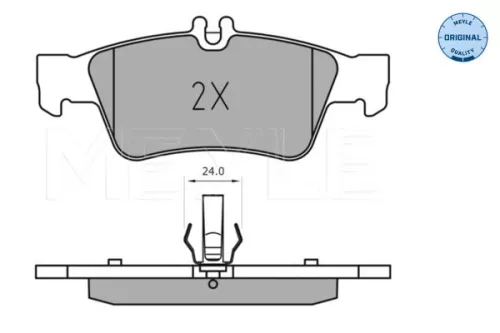 MEYLE Brake Pad Set, disc brake (0252333516)