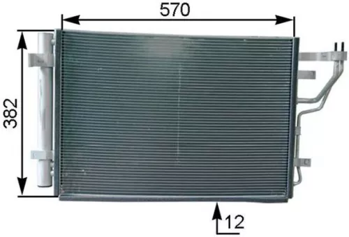MAHLE Condenser, air conditioning (AC442000P)