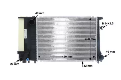 MAHLE Radiator, engine cooling (CR495000S)