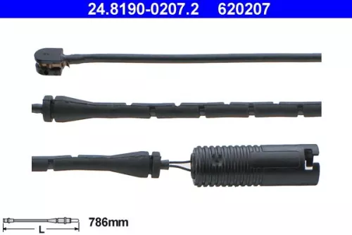 Warning Contact, brake pad wear
