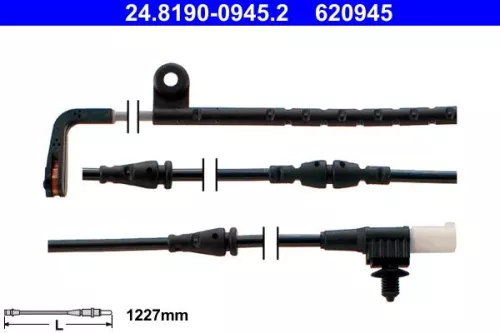 Warning Contact, brake pad wear