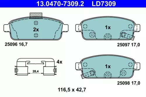 Brake Pad Set, disc brake