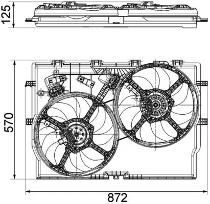 MAHLE Fan, engine cooling (CFF194000P)