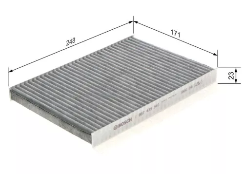 BOSCH Filter, cabin air (1987435540)