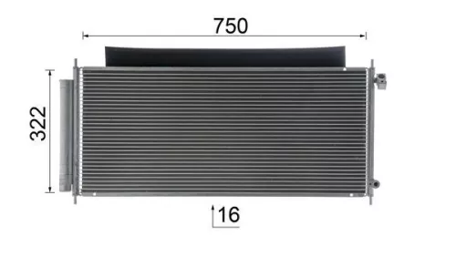 MAHLE Condenser, air conditioning (AC717000S)