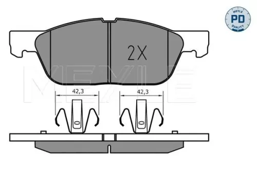 MEYLE Brake Pad Set, disc brake (0252241219)
