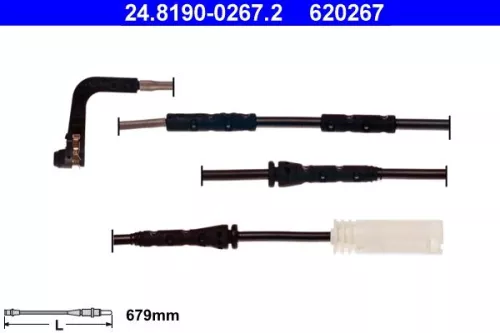 Warning Contact, brake pad wear