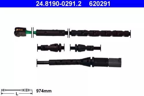 Warning Contact, brake pad wear