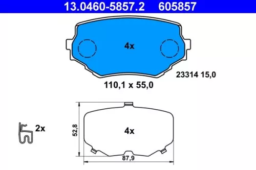 Brake Pad Set, disc brake