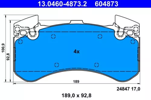 Brake Pad Set, disc brake