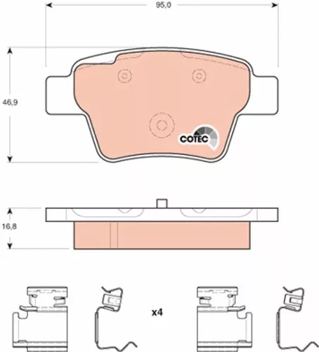 Brake Pad Set, disc brake