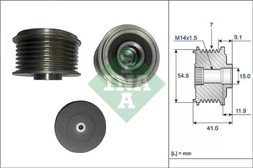 Schaeffler INA Tensioner Pulley, timing belt (531084410)