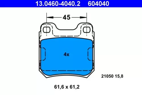 Brake Pad Set, disc brake