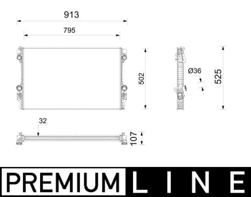Radiator, engine cooling